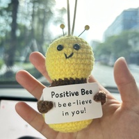 Crochet Car Hanging Positive Food Collection Carrot Pineapple Avacado Fry Mushroom Pear Broccoli Car Decor Desk Decor Gift Ideas - Thumbnail 8