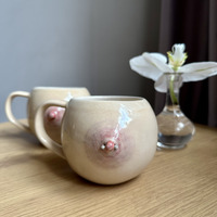 "Handmade Ceramic Mug – Unique Pierced Breast Design for Bold Art Lovers" - Thumbnail 3