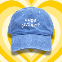 GOD'S FAVORITE MID WASH CAP - Thumbnail 1
