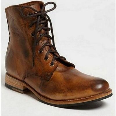 Handmade men's vintage beauty formal wear lace up boot - Thumbnail 2