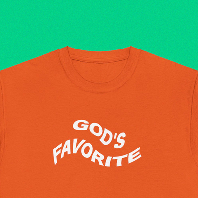 GOD'S FAVORITE WAVE TEE