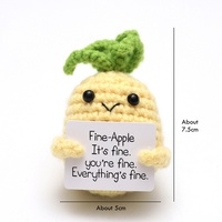 Fine Apple Car Hanging Handmade Crochet Positive Gift - Thumbnail 3