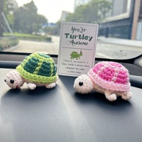 You are Turtley Awesome Handmade Crochet Gift Car Decor Desk Decor - Thumbnail 2