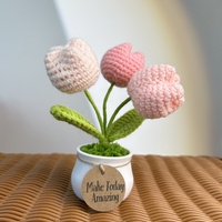 Custom Crochet Tulip, Forget Me Not Plants Gifts Decor, Encouragement Daily Positive Affirmations, Birthday Gift, Thank Youift - Thumbnail 4