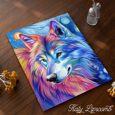 Rainbow Wolf II - Print