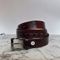 Mens  Handmade leather belt - Thumbnail 1