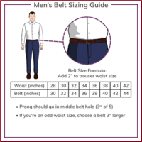 Mens  Handmade leather belt - Thumbnail 2