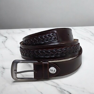 Men's handmade leather belt
