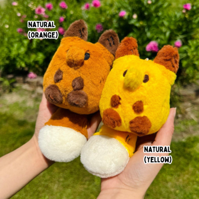 Pocket friend plush toys - anxiety fox colors