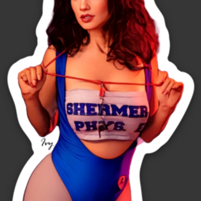 Lisa from weird science 1.78″ × 3″ die cut sticker