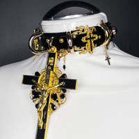 HOLY BK MASS neckpiece (bk x gold) - Thumbnail 1