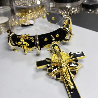Holy bk mass neckpiece (bk x gold)