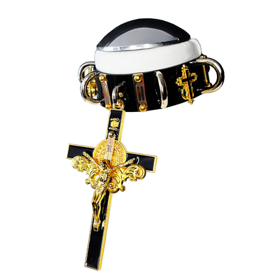 GOLD CATHEDRAL KYRIE neckpiece [BLACK]