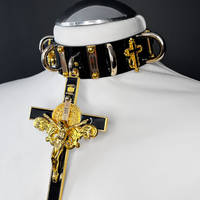 GOLD CATHEDRAL KYRIE neckpiece [BLACK] - Thumbnail 2