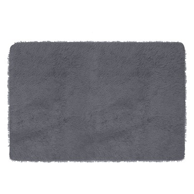Fluffy bedroom rug 4 ?  x 2.6 ?  anti-skid shaggy area rug decorative floor carpet mat for nursery bedroom living room-gray