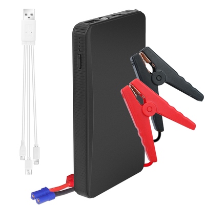 12v car jumper starter 360a peak 20000mah battery charger power bank portable power booster battery w/ 3 flashlight modes