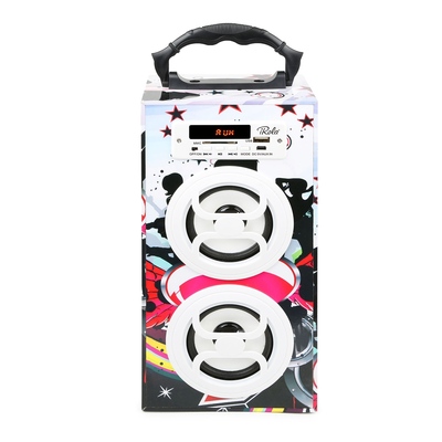 Irola wireless speaker 10w powerful subwoofer wooden loudspeaker fm aux mmc for iphone x samsung s9 tablet pc-multi