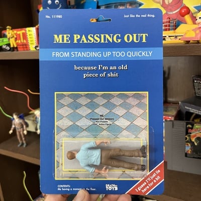 Me passing out figure
