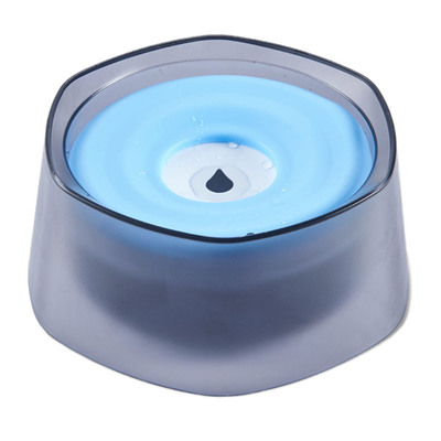 No Spill Dog Cat Water Bowl Spill Proof Slow Water Feeder 47.35oz Pet Water Dispenser Travel Dog Bowl for Dogs/Cats/Pets-Blue
