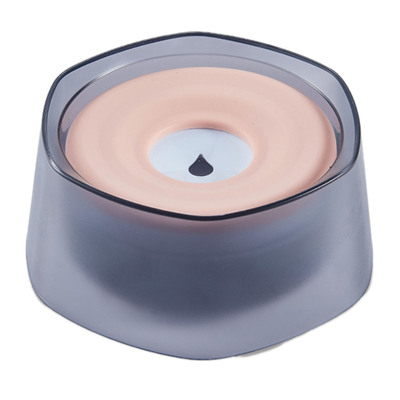 No Spill Dog Cat Water Bowl Spill Proof Slow Water Feeder 47.35oz Pet Water Dispenser Travel Dog Bowl for Dogs/Cats/Pets-Pink