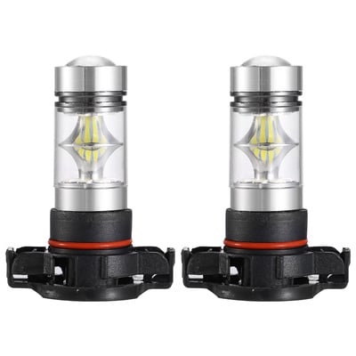 2pcs 1100lm 100w 5202 h16 led fog drl light bulb ip68 waterproof 20 2835 leds 360? beam angle 6000k white
