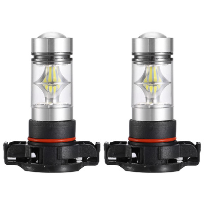 2PCS 1100LM 100W 5202 H16 LED Fog DRL Light Bulb IP68 Waterproof 20 2835 LEDs 360? Beam Angle 6000K White