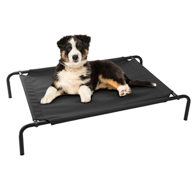 Elevated Pet Bed Dogs Cot Dogs Cats Cool Bed S/M/L Heavy-Duty Breathable Washable Indoor Outdoor Use-Black