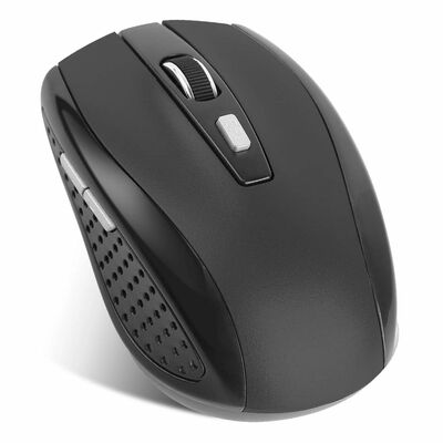 2.4g wireless gaming mouse, 3 adjustable dpi, 6 buttons, for pc laptop macbook. includes receiver.-black