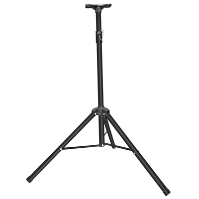 Pa speaker tripod stand heavy duty height extendable adjustable pole mount rack w/ 132lbs max load-black