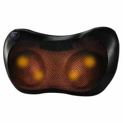Thermo neck massage pillow - portable in-car massager, pain relief & relaxation, includes car charger