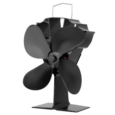Heat powered stove fan aluminum silent eco fan for wood log burner fireplace warm air fan for winter