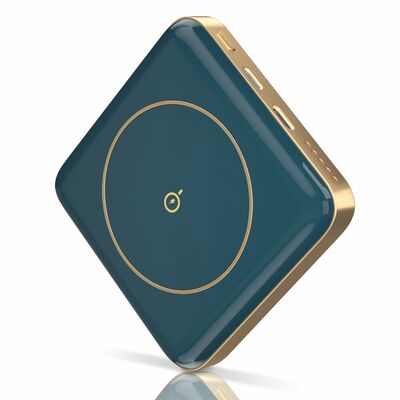 10000mah magsafe wireless power bank for ios phones 14/13/12/11 - magnetic portable charger-blue