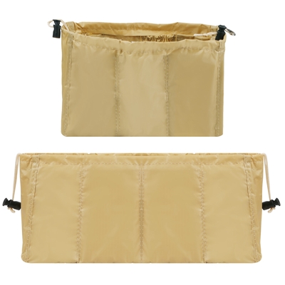 2pcs handbag organizer insert purse organizer multi-pockets inner bag organizer tote??bag-yellow