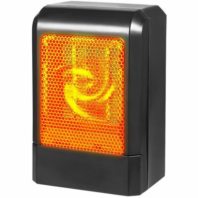 Portable electric heater - 500w ptc ceramic heating fan, 3s heating, ideal for home & office