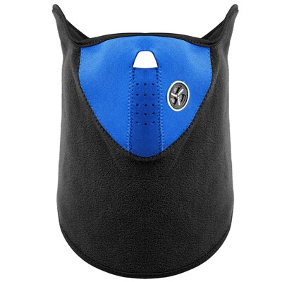 Half Face Mask Breathable Windproof Dustproof Neck Warmer for Bike Motorcycle Racing-Blue