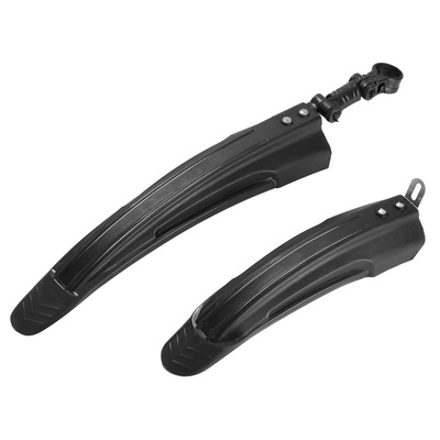 Bicycle fender set adjustable front rear mud guard mountain bike mudguards splashboard fit for 24 ' '-26 ' ' bikes-black