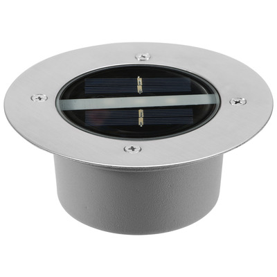 Solar led disk lights ip44 water-resistant light sensor lawn light auto on/off light built in for garden yard deck path