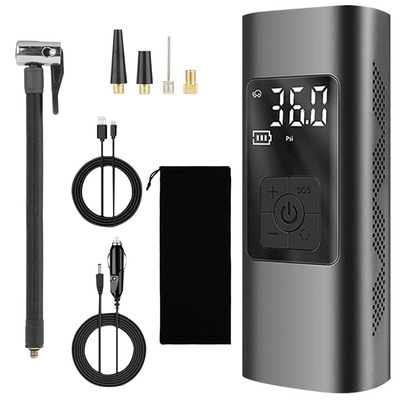 150psi cordless car tire pump 6000mah rechargeable tire inflator portable air compressor for car bike motorcycle ball