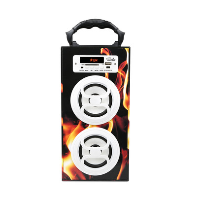 Irola wireless speaker 10w powerful subwoofer wooden loudspeaker fm aux mmc for iphone x samsung s9 tablet pc-fire