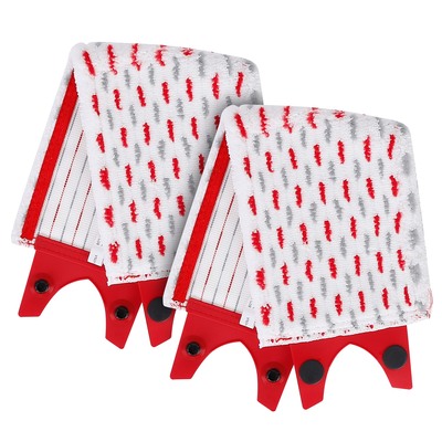 2pcs fiber floor mop pads fit for vileda ultra max mop washable mop replacement heads for wet dry floor cleaning