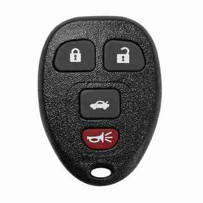 2 keyless entry car key remote key fob case button pad replacement for 2009-2012 chevrolet malibu kobgt04a-black