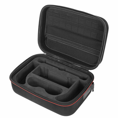 Portable deluxe carrying case for nintendo switch protected travel case w/ rubberized handle shoulder strap