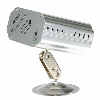 Led laser party lights - sound activated projector with music strobe & laser patterns for disco, bar.