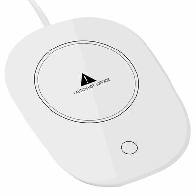 Electric Coffee Mug Warmer - Auto Shut Off - Office/Home - Beverage Warmer Mat - 125.6 -White