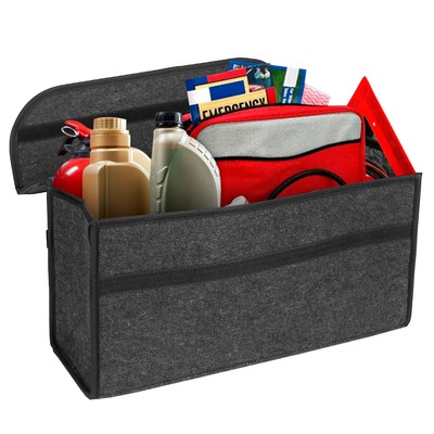 3.85gal car boot organizer box collapsible trunk bag storage container travel tidy case holder