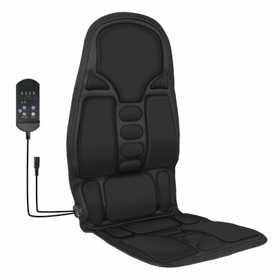 Electric back massager cushion - 8 vibration modes, 3 intensity levels, with heating function