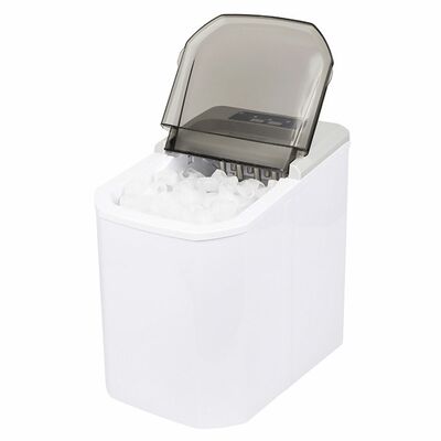 Self-cleaning electric ice maker: 33lbs/24hrs, bullet ice, for home kitchen, office, party