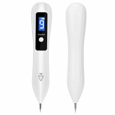 Portable skin tag repair kit: usb charged, lcd level adjustable, 6 needles for home use.