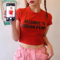 ALLERGIC TO FASHION PEOPLE TEE - Thumbnail 1