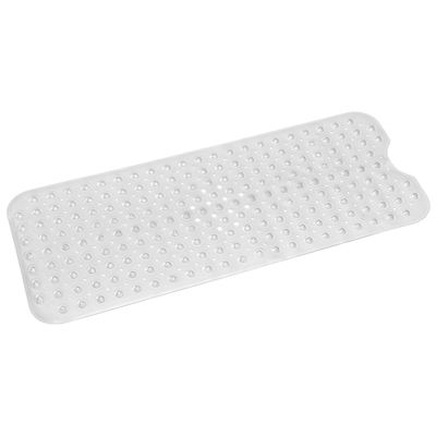 Bath Tub Mat Non-Slip Shower Mat BPA-Free Massage Anti-Bacterial with Suction Cups Washable for Bathroom Kitchen Pool-Clear